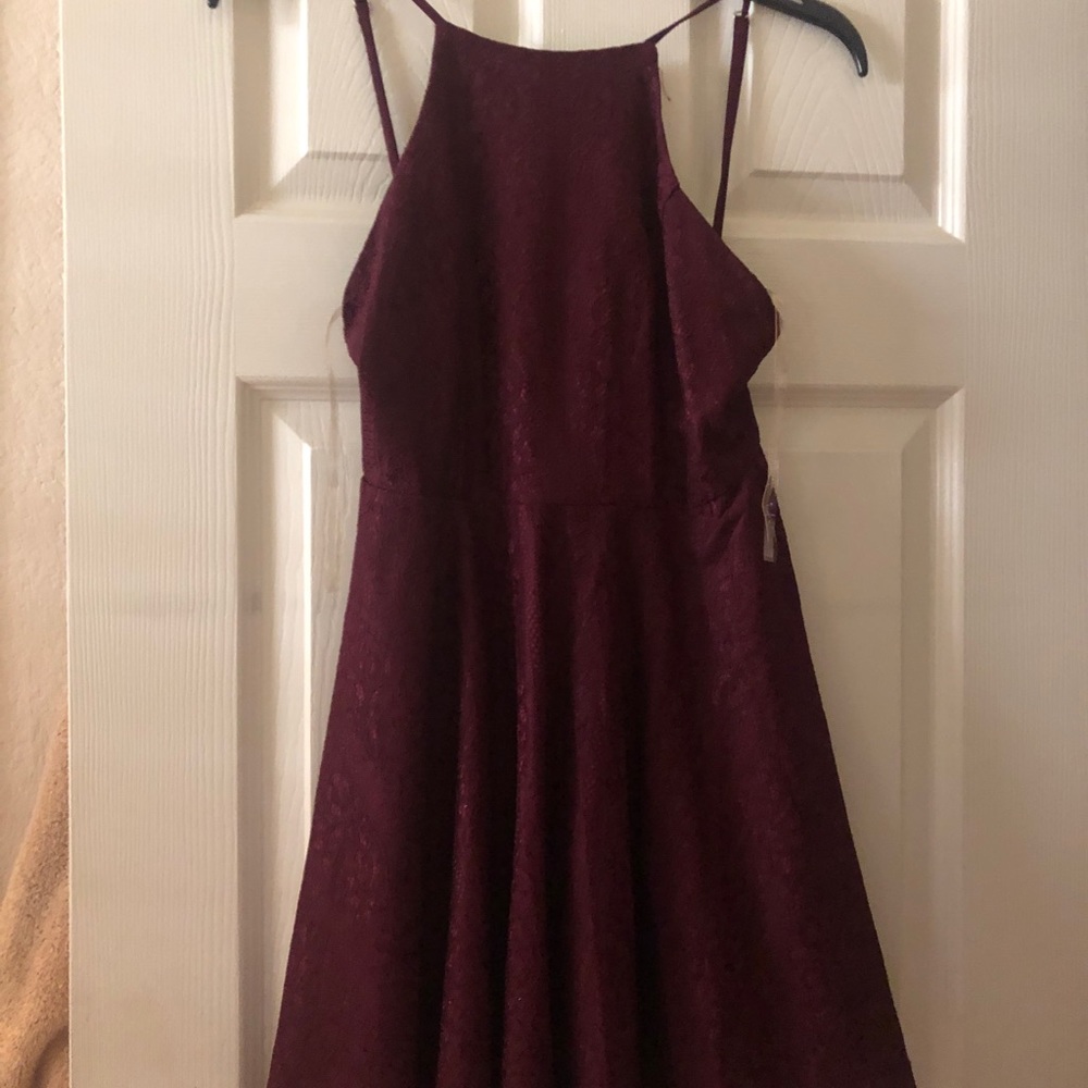 purple dress